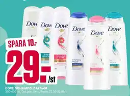 ÖoB Dove Schampo, Balsam erbjuda