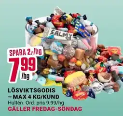 ÖoB Lösviktsgodis erbjuda