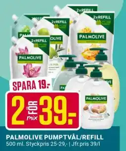 ÖoB PALMOLIVE PUMPTVÅL/REFILL erbjuda