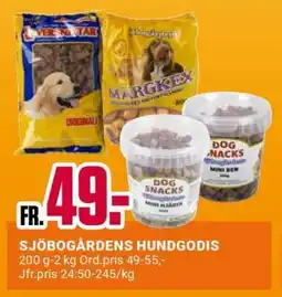 ÖoB SJÖBOGÅRDENS HUNDGODIS erbjuda