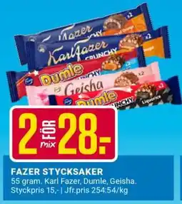ÖoB FAZER STYCKSAKER erbjuda