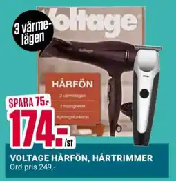 ÖoB VOLTAGE HÅRFÖN, HÅRTRIMMER erbjuda