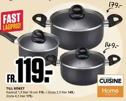 ÖoB Kastrull och Gryta erbjuda