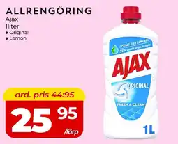 Matrix Butikerna AJAX Allrengöring erbjuda