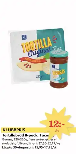 Hemköp Garant Tortillabröd erbjuda