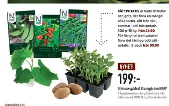 Granngården LPM Sättpotatis erbjuda
