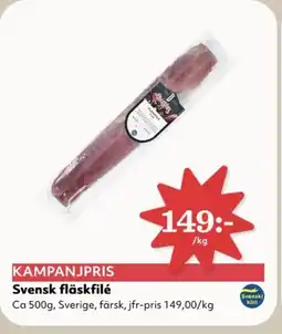 Hemköp Svensk fläskfilé erbjuda