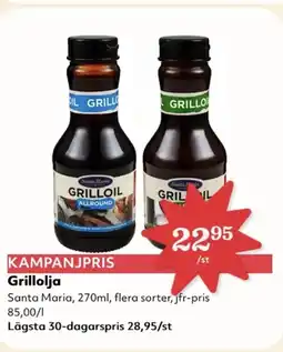 Hemköp SANTA MARIA Grillolja erbjuda