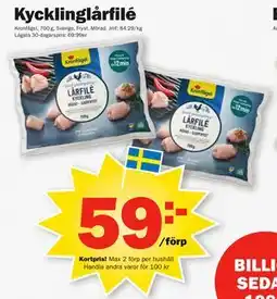 Pekås Kycklinglårfilé, Medlemspris erbjuda
