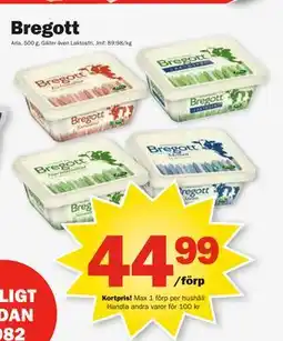 Pekås Bregott, Medlemspris erbjuda
