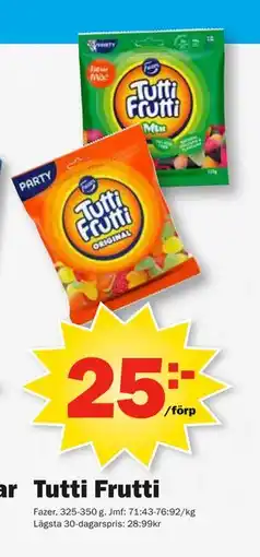 Tutti Frutti, SEK 25