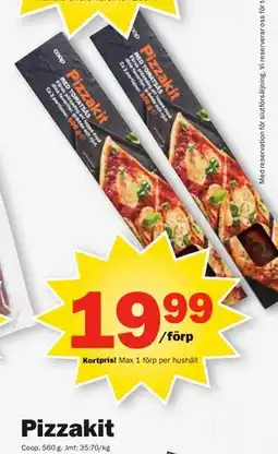 Pekås Pizzakit, Medlemspris erbjuda