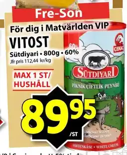 Matvärlden Tensta VITOST, SEK 89.95 erbjuda