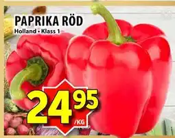 Matvärlden Tensta PAPRIKA RÖD, SEK 24.95 erbjuda