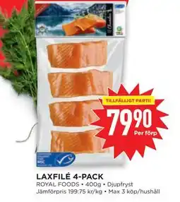 Willys LAXFILÉ 4-PACK, SEK 79.9 erbjuda