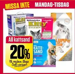 ÖoB All kattsand erbjuda