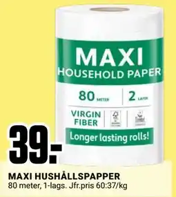 ÖoB MAXI HUSHÅLLSPAPPER, SEK 39 erbjuda