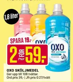 ÖoB OXO SKÖLJMEDEL, SEK 59 erbjuda