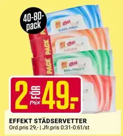 ÖoB EFFEKT STÄDSERVETTER, SEK 49 erbjuda