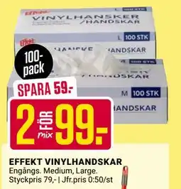 ÖoB EFFEKT VINYLHANDSKAR, SEK 99 erbjuda