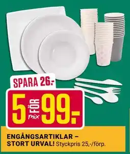 ÖoB ENGÅNGSARTIKLAR – STORT URVAL, SEK 99 erbjuda