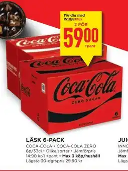 Willys Hemma LÄSK 6-PACK, Medlemspris erbjuda