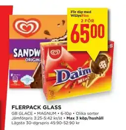 Willys Hemma FLERPACK GLASS, Medlemspris erbjuda