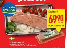 Willys Hemma FLÄSKYTTERFILÉ, Medlemspris erbjuda