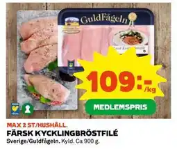 Coop Daglivs FÄRSK KYCKLINGBRÖSTFILÉ, Medlemspris erbjuda
