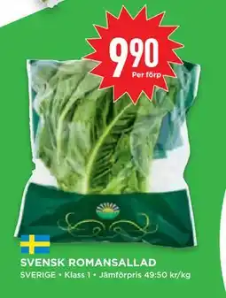 Willys Hemma SVENSK ROMANSALLAD, SEK 9.9 erbjuda