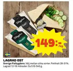 Coop Daglivs LAGRAD OST, SEK 149 erbjuda