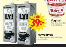 Matöppet Havredryck, SEK 39 erbjuda