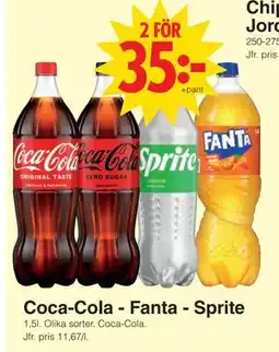 Matöppet Coca-Cola - Fanta - Sprite, SEK 35 erbjuda