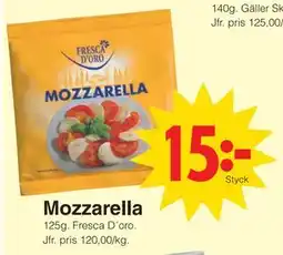 Matöppet Mozzarella, SEK 15 erbjuda