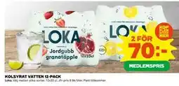 Coop Daglivs KOLSYRAT VATTEN 12-PACK, Medlemspris erbjuda