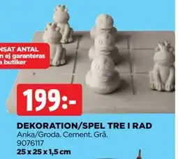 Jem&Fix DEKORATION/SPEL TRE I RAD, SEK 199 erbjuda