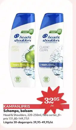 Hemköp Head & Shoulders Schampo, balsam erbjuda
