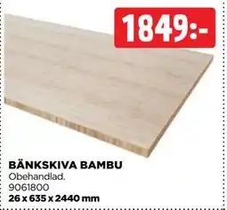 Jem&Fix BÄNKSKIVA BAMBU, SEK 1849 erbjuda
