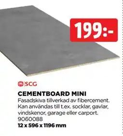 Jem&Fix CEMENTBOARD MINI, SEK 199 erbjuda