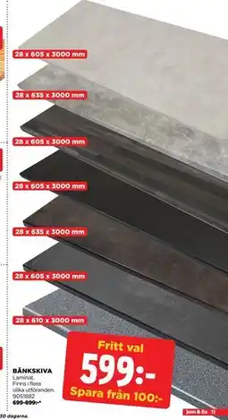 Jem&Fix BÄNKSKIVA, SEK 599 erbjuda