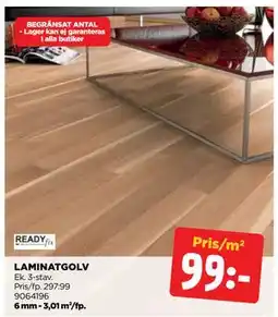Jem&Fix LAMINATGOLV, SEK 99 erbjuda