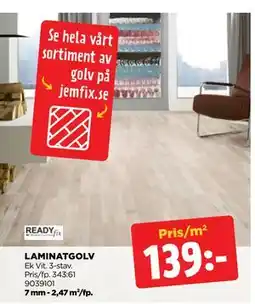 Jem&Fix LAMINATGOLV, SEK 139 erbjuda