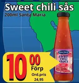 Supergrossen Sweet chili sås, SEK 10 erbjuda