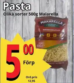 Supergrossen Pasta, SEK 5 erbjuda