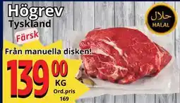 Supergrossen Högrev, SEK 139 erbjuda
