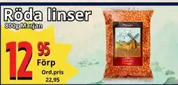 Supergrossen Röda linser, SEK 12.95 erbjuda