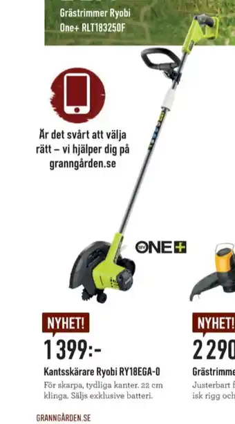 Granngården Ryobi Kantskärare erbjuda