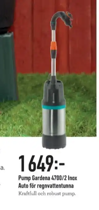 Granngården Gardena Vattenpump erbjuda