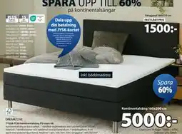 JYSK TYSSA PC60 kontinentalsäng PU svart-08, SEK 5000 erbjuda