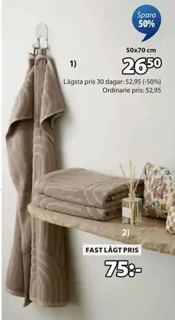 JYSK IDALA handduk, SEK 26.5 erbjuda